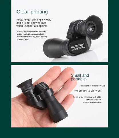 Portable high-definition monocular telescope with high magnification zoom, hunting, camping, mountaineering, outdoor fishing Beauty World Shop