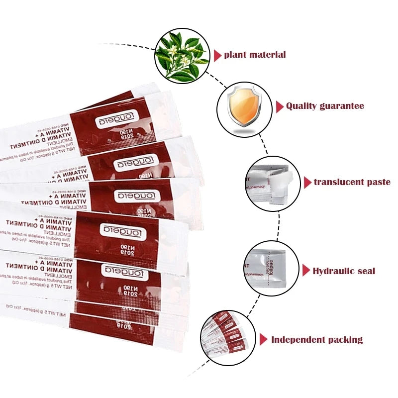 100Pcs Tattoo Aftercare Cream Fougera Vitamin Ointment Tattoo Care Supplies Recovery Cream Vitamin A&D Tattoo Repairing Cream Beauty World Shop