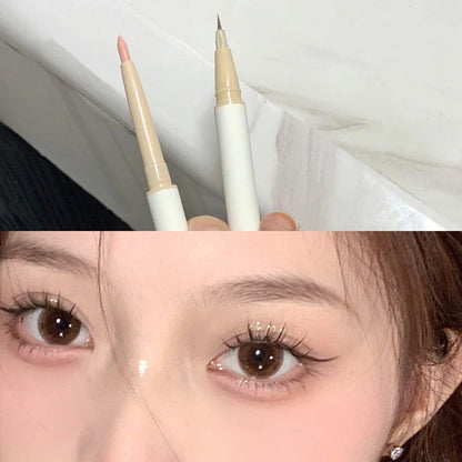 Double head lying Silkworm Pen matte Pearlescent Fine Flash Brightening Shadow Pen Outline pen under eyelid to pen Beauty Trend Shop