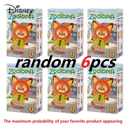 Disney Zootopia Blind Box Nick Judy Vinyl Doll Trendy Surprise Toy Cute Backpack Pendant Children's Birthday Gift Beauty World Shop