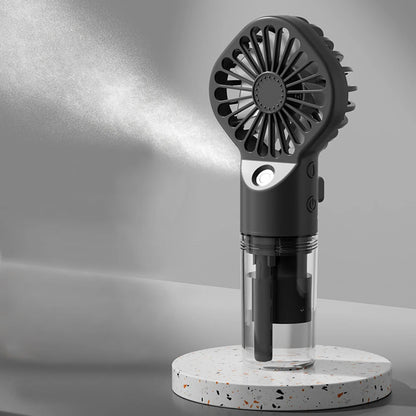 Portable Humidifier Fan Mini Handheld Mist Fan Portable USB Rechargeable Handheld Fan with Humidifier Mini Water Spray Hand Fan Beauty World Shop