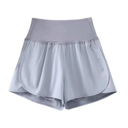 DRUR Women Yoga Shorts High Waist Double Layer Running Gym Shorts With Pocket Summer Sportswear Fitness Clothes Jogger Short New