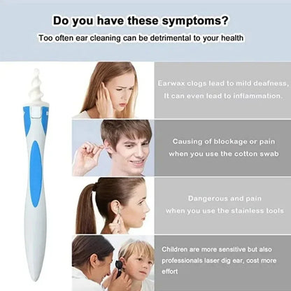 Ear Wax Remover Tool Ear Cleaner With Soft Silicone 16 Replacement Tips Simply To Grab Extract Earwax Beauty World Shop