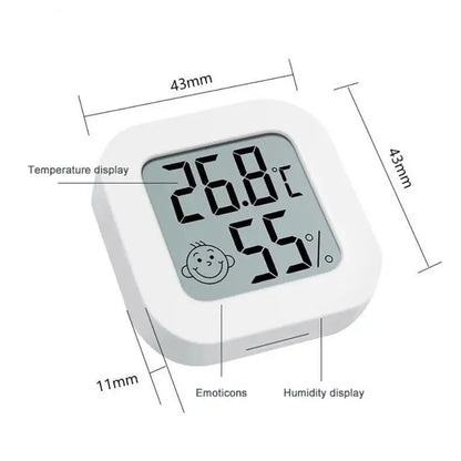 LCD Digital Thermometer Hygrometer Indoor Room Electronic Temperature Humidity Meter Sensor Gauge Weather Station For Home Beauty World Shop