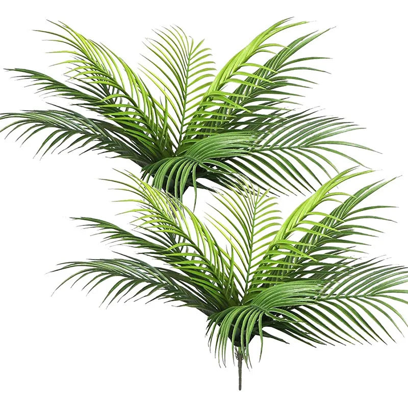 20.47in 9Leaves Artificial Tropical Plants Fake Palm Plant Branch Green Leaves for Home Garden Office Jungle Carnival Decoration Beauty World Shop