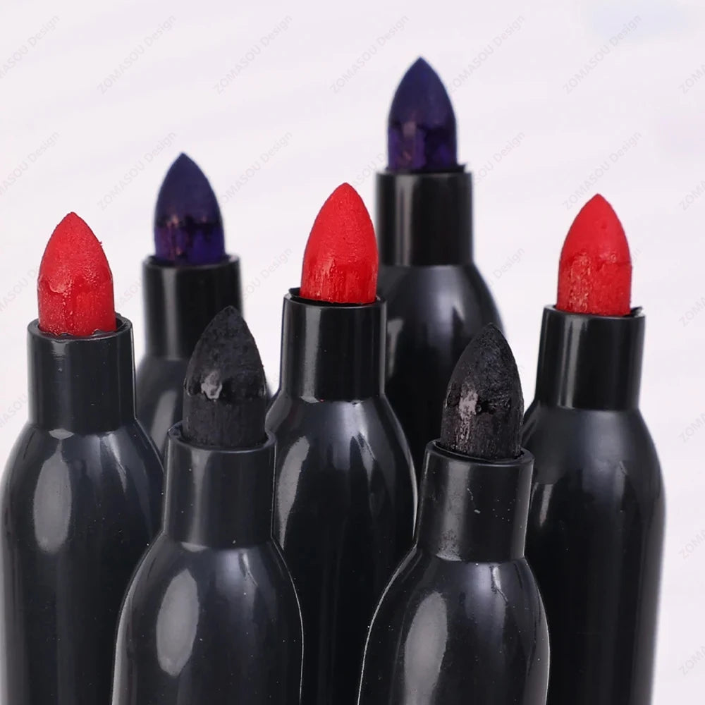 1-100Pcs Waterproof Oil-based Marker Pen Quick Dry Black Blue Red Ink Permanent for Metal Glass Stationery Art School Supply Beauty World Shop
