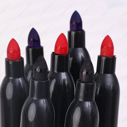 1-100Pcs Waterproof Oil-based Marker Pen Quick Dry Black Blue Red Ink Permanent for Metal Glass Stationery Art School Supply Beauty World Shop