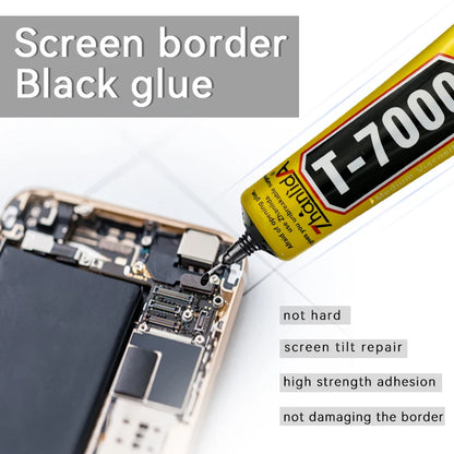 T7000 Black Contact Cellphone Tablet Repair Adhesive Zhanlida Strong t-7000 Glue 15ML 50ML 110ML with Fine Needle Outlet Beauty World Shop