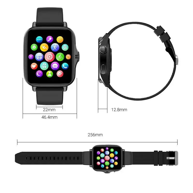2024 Smart Watch Android Phone 1.44'' Inch Color Screen Bluetooth Call Blood Oxygen/Pressure Monitoring Smart Watch Women Men Beauty World Shop