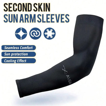3Pairs Fashion Sun Ice Silk Sleeves Unisex Summer Sun Protection Arm Sleeves Suitable for Outdoor Riding, Driving, Fishing Beauty World Shop