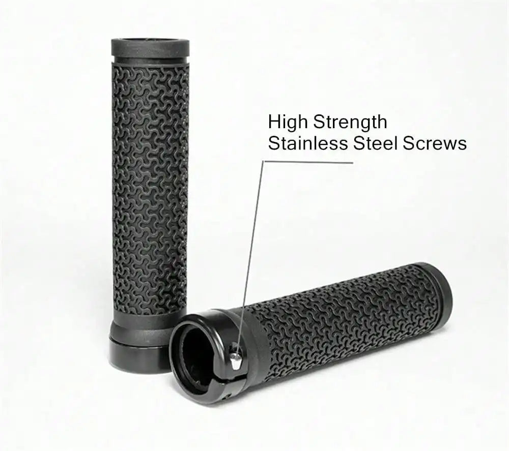 BKPTX Bicycle Handle Bar Grips MTB Mountain Bike Soft Single-sided Locking Handlebar Cover Plug Rubber Non-slip Cycling Grip Beauty World Shop