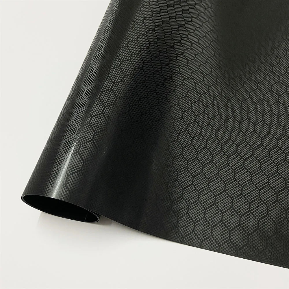 Black Forged Carbon Fiber Vinyl Wrap Cosmic Hex Carbon Car Wrapping Film For Interior & Exterior Vehicle Motorcycle Beauty World Shop