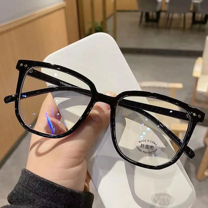Anti-blue Light Glasses for Women with Regular Eyeglass Frame Finished Retro Flat Light Frame Beauty World Shop