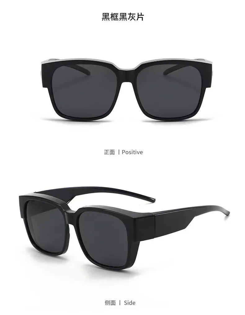 New Fashion Polarized Sunglasses Cover Over Myopia Prescription Glasses Portable Men Women Vintage Fishing Driving Eyewear Beauty World Shop