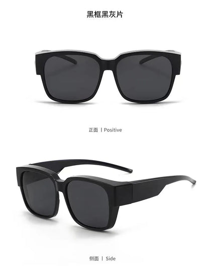New Fashion Polarized Sunglasses Cover Over Myopia Prescription Glasses Portable Men Women Vintage Fishing Driving Eyewear Beauty World Shop