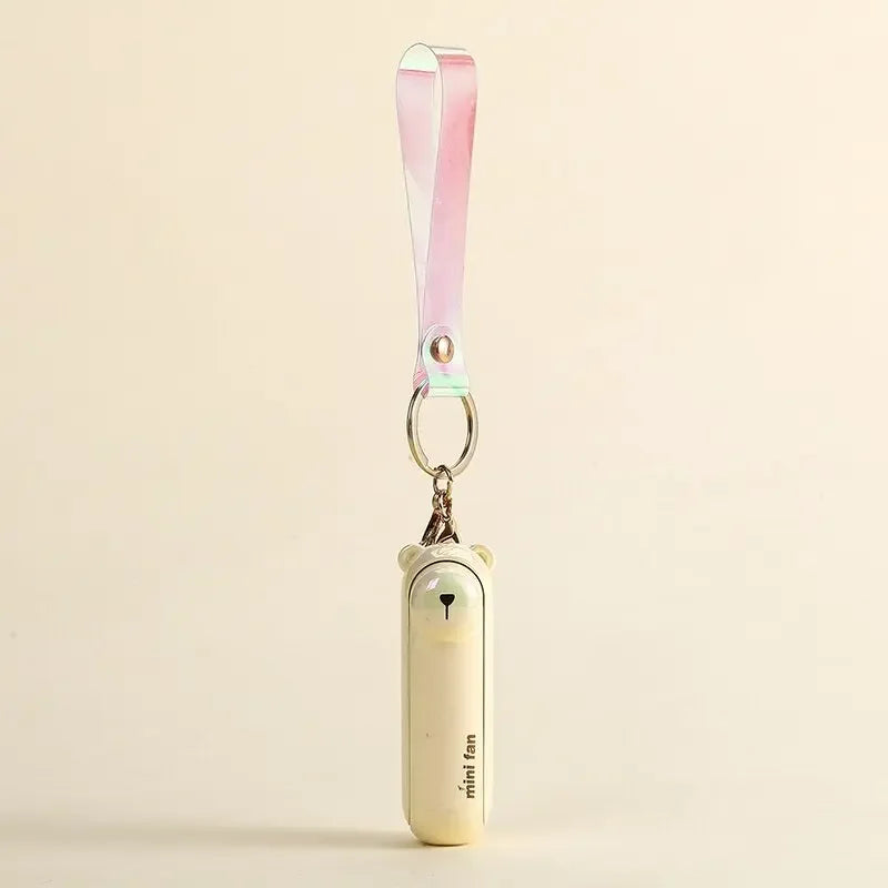 Wholesale Cute Mini Fan Kipas Portable Hand Fold Bedside Office USB Charge Battery Table Desk Cooling Beauty World Shop