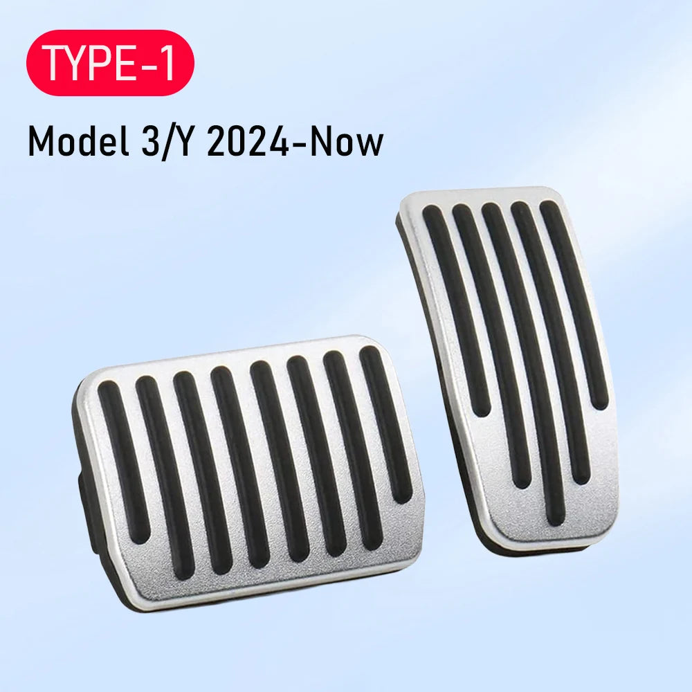 Foot Pedal Pad for Tesla Model 3 Y Juniper Non-Slip Performance Aluminum Car Accessories Model 3/Y Brake Accelerator Pedal Cover Beauty World Shop