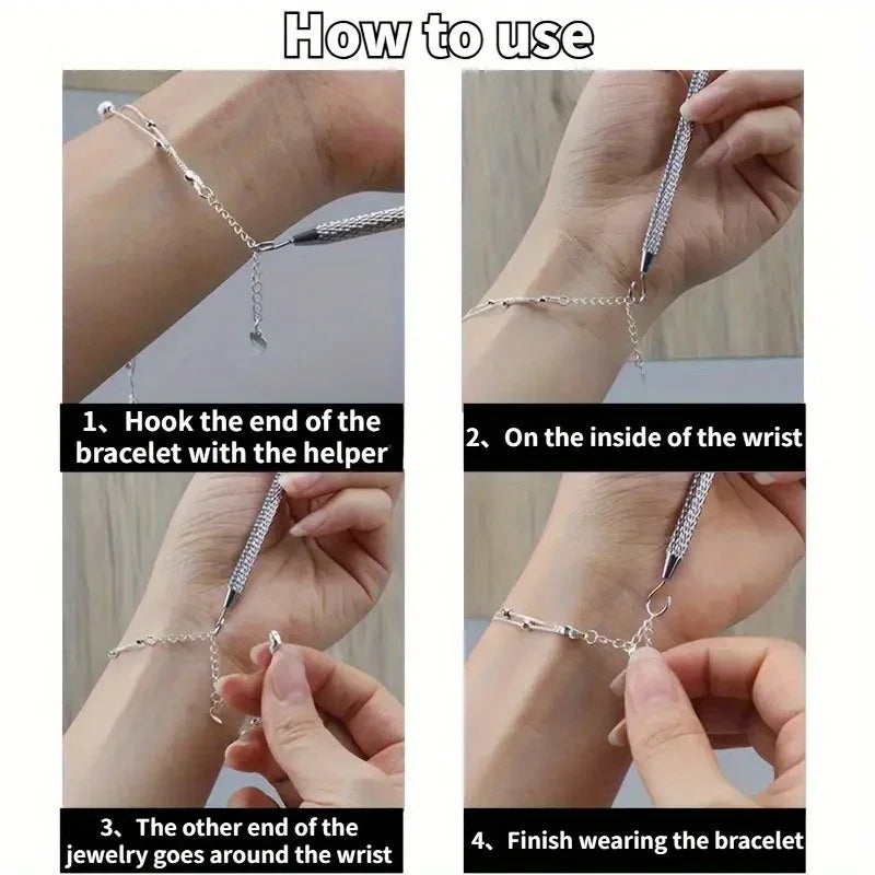 1pc bracelet tools jewelry assistant, bracelet assistant fastening and hooking equipment, bracelet wearing accessories Beauty World Shop