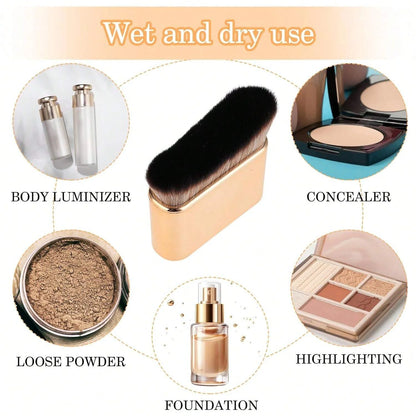 Self Tan Brush Soft Body Makeup Brush Portable Self Tanning Brush Self Tanner Face Brush For Body & Leg Makeup(Rose Gold) Beauty World Shop