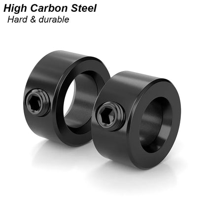 Drill Stoper Collar Set Stop Bit Ring Shaft Limit Metric Lock Steel Press Depth Ajustable Positioner Hole Guide Woodwork Tool Beauty World Shop
