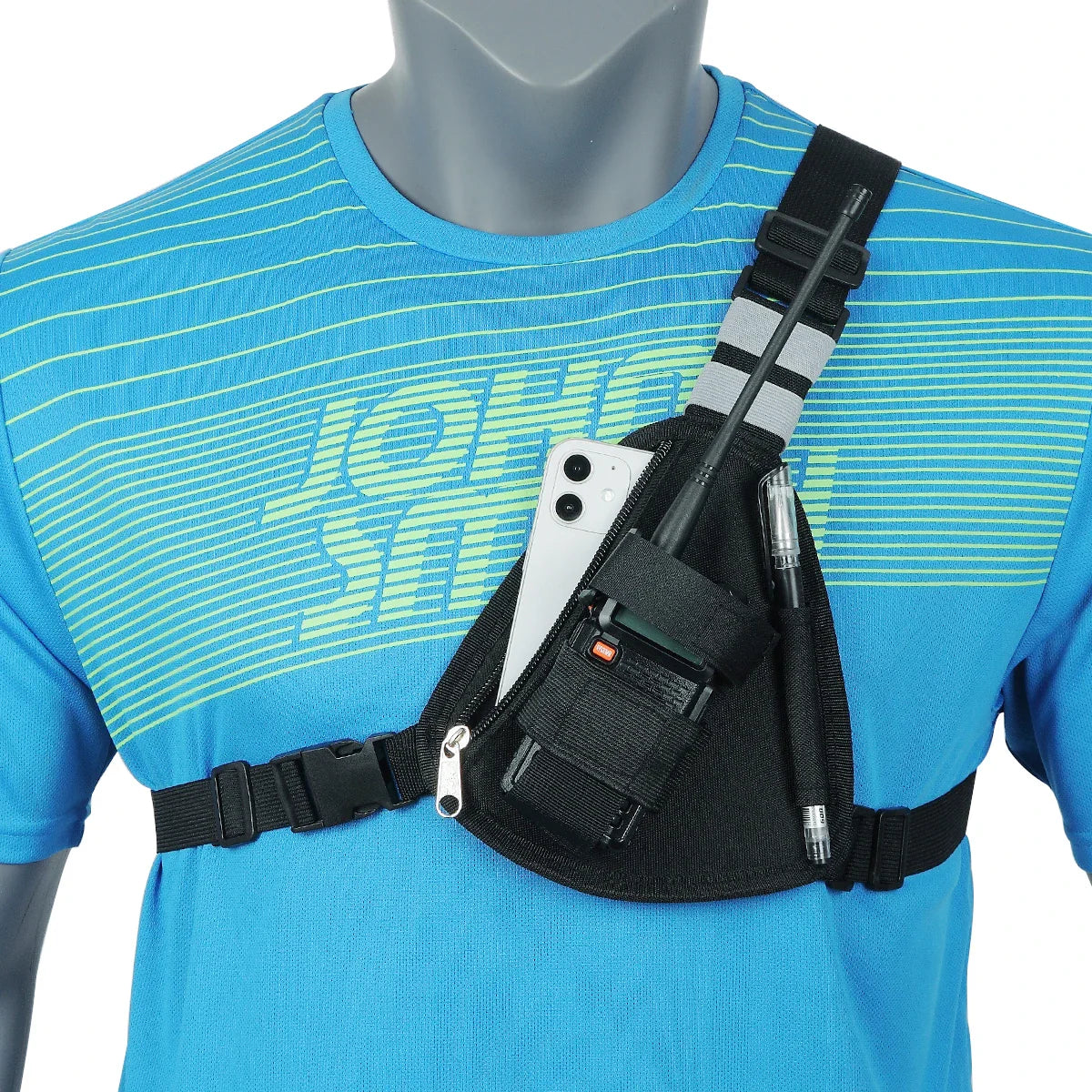 Walkie Talkie Chest Harness Shoulder Radio Holster Pack Adjustable Pouch Holster For Baofeng UV-5R UV-21 PRO Quansheng UV-K5 K6 Beauty Trend Shop