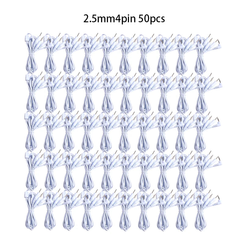 2/4 Pins Head 2.5/3.5mm Plug Type Electrode Cable Line Wire For Tens Acupuncture Electrical Nerve Muscle Stimulator Beauty World Shop