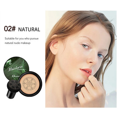 Ocheal BB Cream Air Cushion Compact Make Up Foundation Concealer Cream for Face Cosmetics Makeup Mushroom Head Puff Beauty World Shop