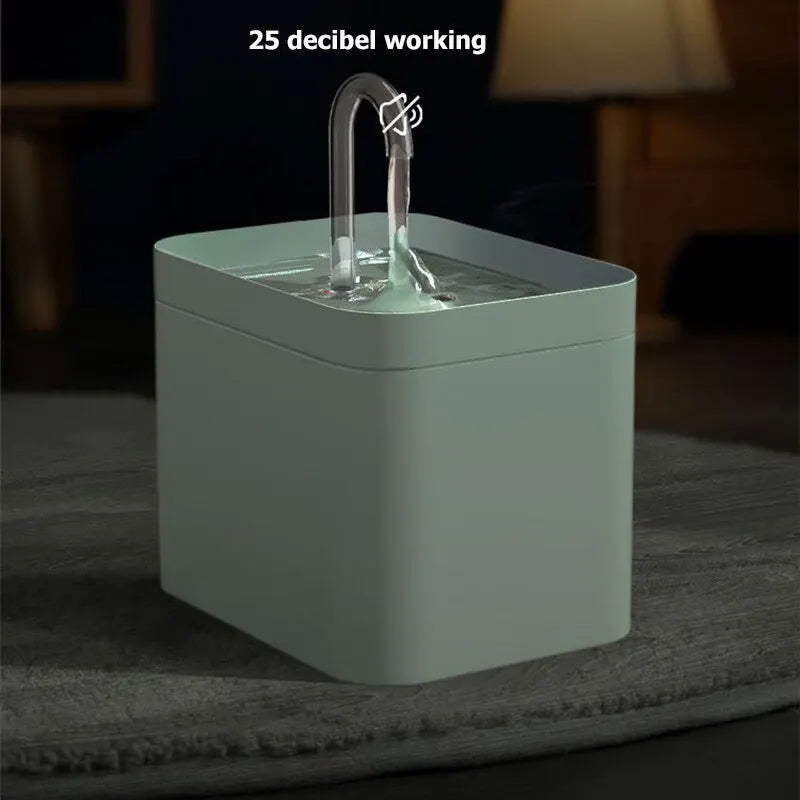 Pet Water Dispenser Auto Filter Electric Mute Cat Drinker 1.5L Recirculate Filtring Drinker for Cat Water Fountain Beauty World Shop
