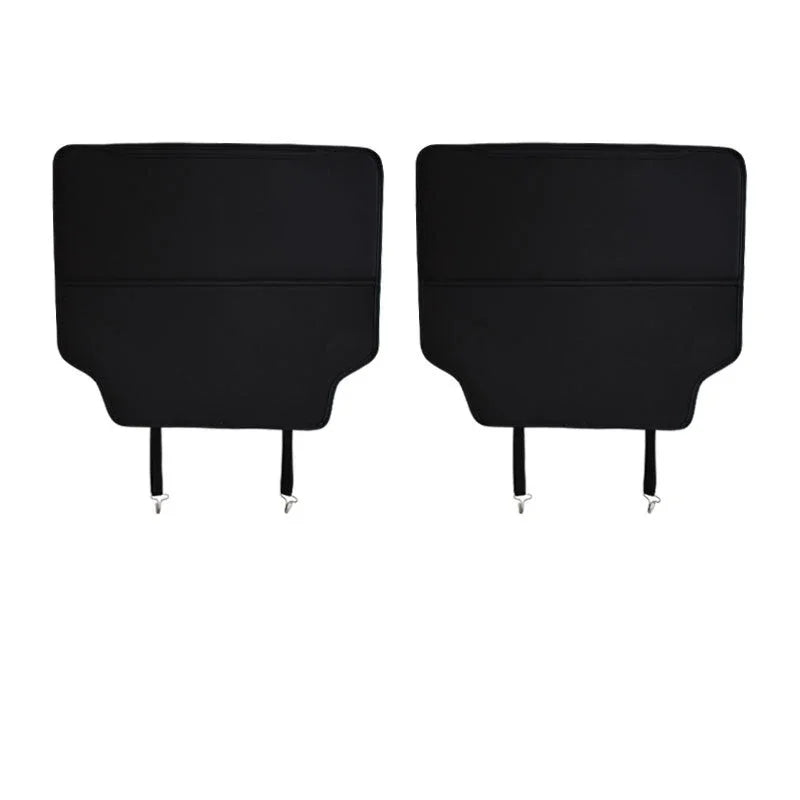 BLALION PU Leather Car Anti-kick Pad Auto Seat Back Organizer Storage Bag Car Backseat Anti Scratch Protector Pads with Cover Beauty World Shop