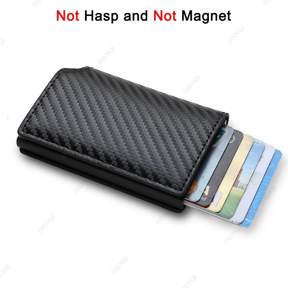Anti Thief Rfid Credit Card Holder Smart Minimalist Wallet Pocket Men Women Slim Cardholder Bank Cash Creditcard Case Bag Purse Beauty World Shop