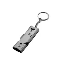 Survival Whistle Keychain–High Decibel,Emergency Whistle for Outdoor,Camping&Hiking–Double Tube Design,Loud Safety AlarmPortable Beauty World Shop