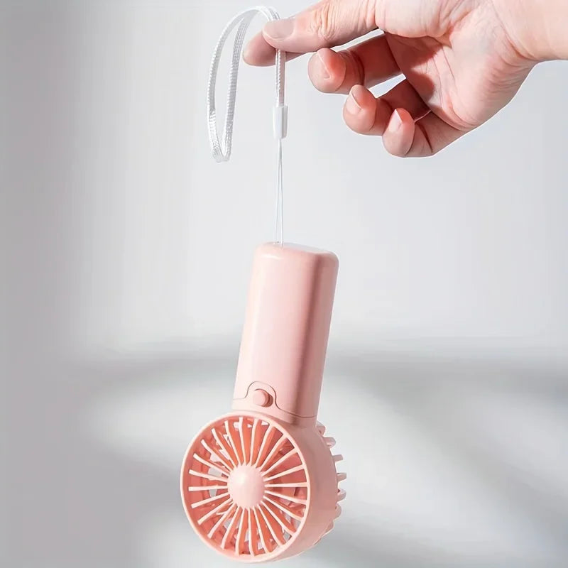 2025 Cute Mini Fan Portable Handheld Fan Lightweight Handy Fan Pocket Size Low Noise Small Electric Fan Student Gift Outdoor Fan Beauty World Shop