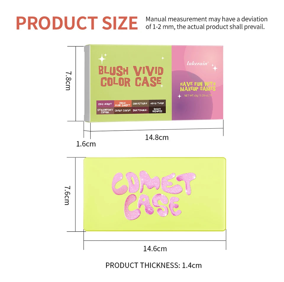 Curve Case Cream Eyebrow Cream Blush Highlighter Palette Matte Shimmer Finishes Shadow Tones Long-Lasting Cosmetics Beauty World Shop