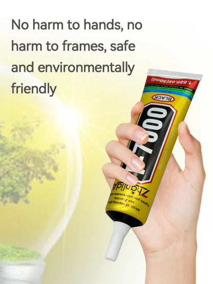 T7000 Black Contact Cellphone Tablet Repair Adhesive Zhanlida Strong t-7000 Glue 15ML 50ML 110ML with Fine Needle Outlet Beauty World Shop
