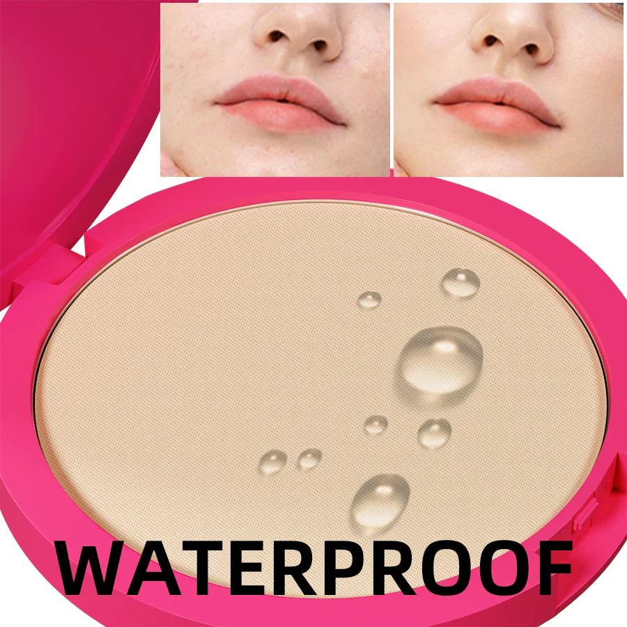 4 Color Oil Control Matte Face Powder Long Lasting Flawless Setting 1PC Powder Face Makeup Full Coverage Pressed Powder Gifts Beauty Trend Shop