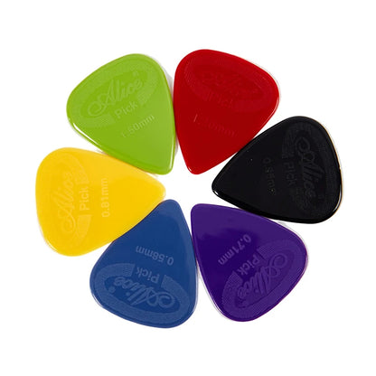 10pcs Alice Guitar Pick Non-slip Pick Nylon With Raised Surface Alice Guitar Finger Piece Non-slip Black And White Nylon Tuner Beauty World Shop