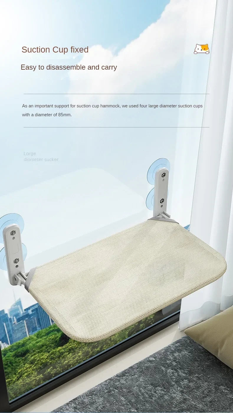 Cat Hammock Super Suction Cup Swing Winter Sun Can Be Removed And Washed Mattress Windowsill Glass Hanging Bed Pet Supplies Beauty World Shop