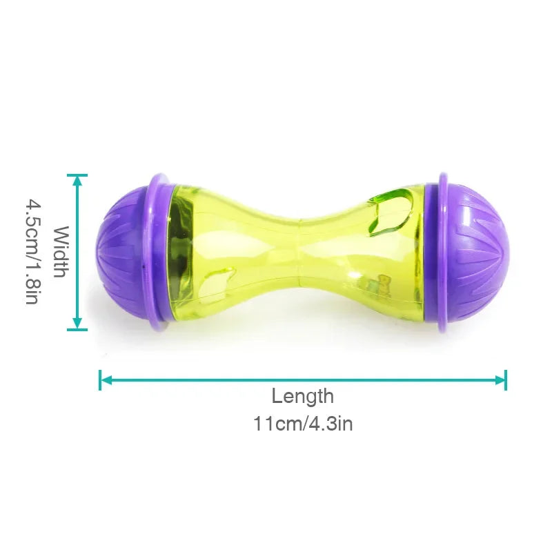 Pet Cat Fun Bowl Feeding Toys Dog Tumbler Feeder Puppy Kitten Shaking Leakage Food Ball Container Exercise Training Leakage Toys Beauty World Shop