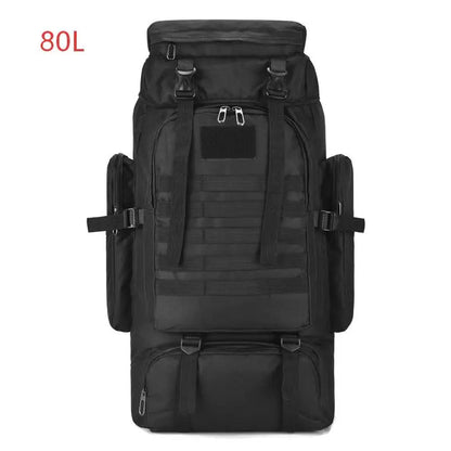 Homefish 80L/100L Large Mountaineering Backpack Outdoor Climbing Bag Tactical Rucksack Hiking Camping Travel Backpack Beauty World Shop