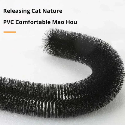 Cat Toy Arch Self Groome Pamper Feline with A Massage Grooming Rubbing Brush with Scratching Pad Toy for Cats Interactive Toys Beauty World Shop