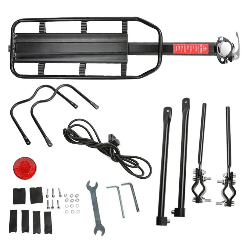 Mountain Bike Carrier With Reflective Plate Riding Equipment Quick Disassembly Aluminum Alloy Bicycle Rear Shelf Bicycle Parts Beauty World Shop