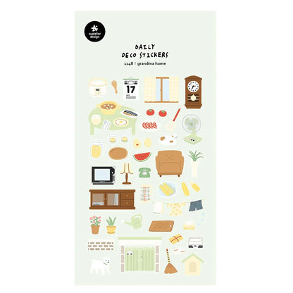 Korean Import Suatelier Travel Home Life Study Friend Stickers Scrapbooking Diy Journaling Diary Stationery Sticker School Gift Beauty World Shop