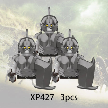 3pcs Lord Rings Elves Orcs Army Dwarf Rohan Mini Action Toy Figures Building Blocks Assembly Toys for Kids Birthday Gift Beauty World Shop