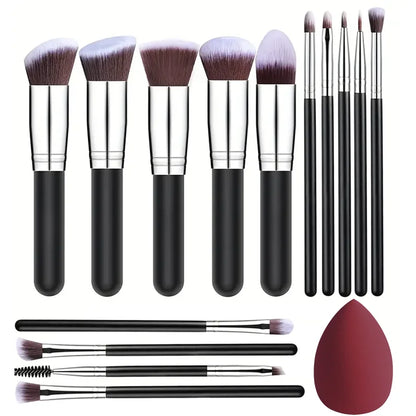 NEW 14PCS Makeup Brushes Set  Soft Fluffy Foundation Blush Powder Eyeshadow Blending Female Cosmetics Beauty Tool Christmas gift Beauty World Shop