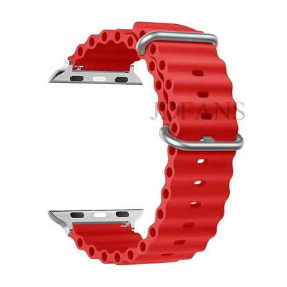 Strap For Apple watch ultra band 49mm 44mm 45mm 41mm 40mm 38mm 44 45 mm 1:1 Original Ocean belt iWatch series 9 10 8 7 se bands Beauty World Shop