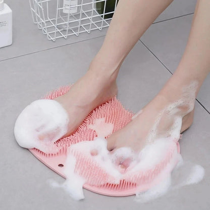 1PC, Exfoliating Foot Brush and Back Scrubber Anti-Slip Suction Cup - Deep Cleansing and Exfoliating Tool for Body Dirt Removal Beauty World Shop
