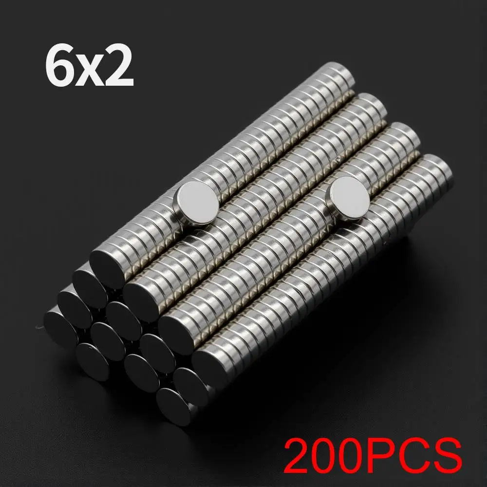 Powerful Neodymium Magnet N35 NdfeB Permanent Magnetic imanes Round Super Strong Fridge Magnets DIY 2/4/5/6/8/10x2/3mm Beauty World Shop