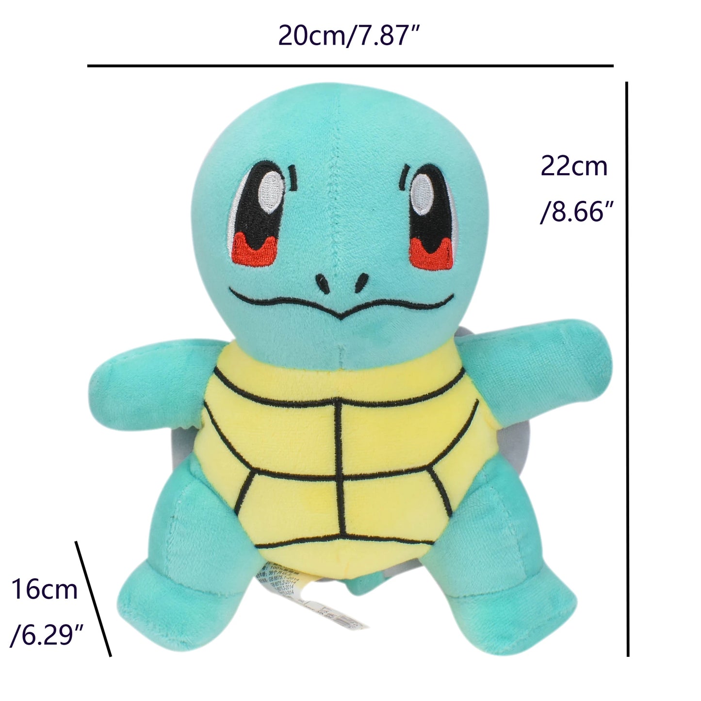 Pikachu 20cm Stuffed Plush Toys Kawaii Raichu Jenny Turtle Anime Doll Kids Birthday Christmas Gift Beauty World Shop