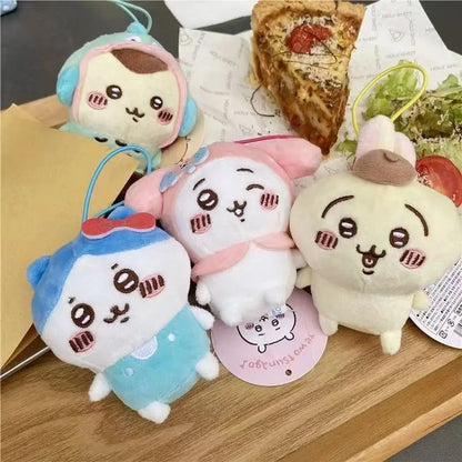 Chiikawa Self-deprecating Bear Collaboration Sanrioin Plush Doll Helo Kiity1 Melodyi Kuromev Sachiji Plush Toy Keychain Decorate Beauty World Shop