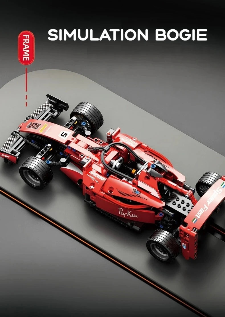 2025 Technical NEW F1 Racing Car Building Blocks Set MOC Model Kit DIY Assembly Bricks Creative Educational Toys For Children Beauty World Shop